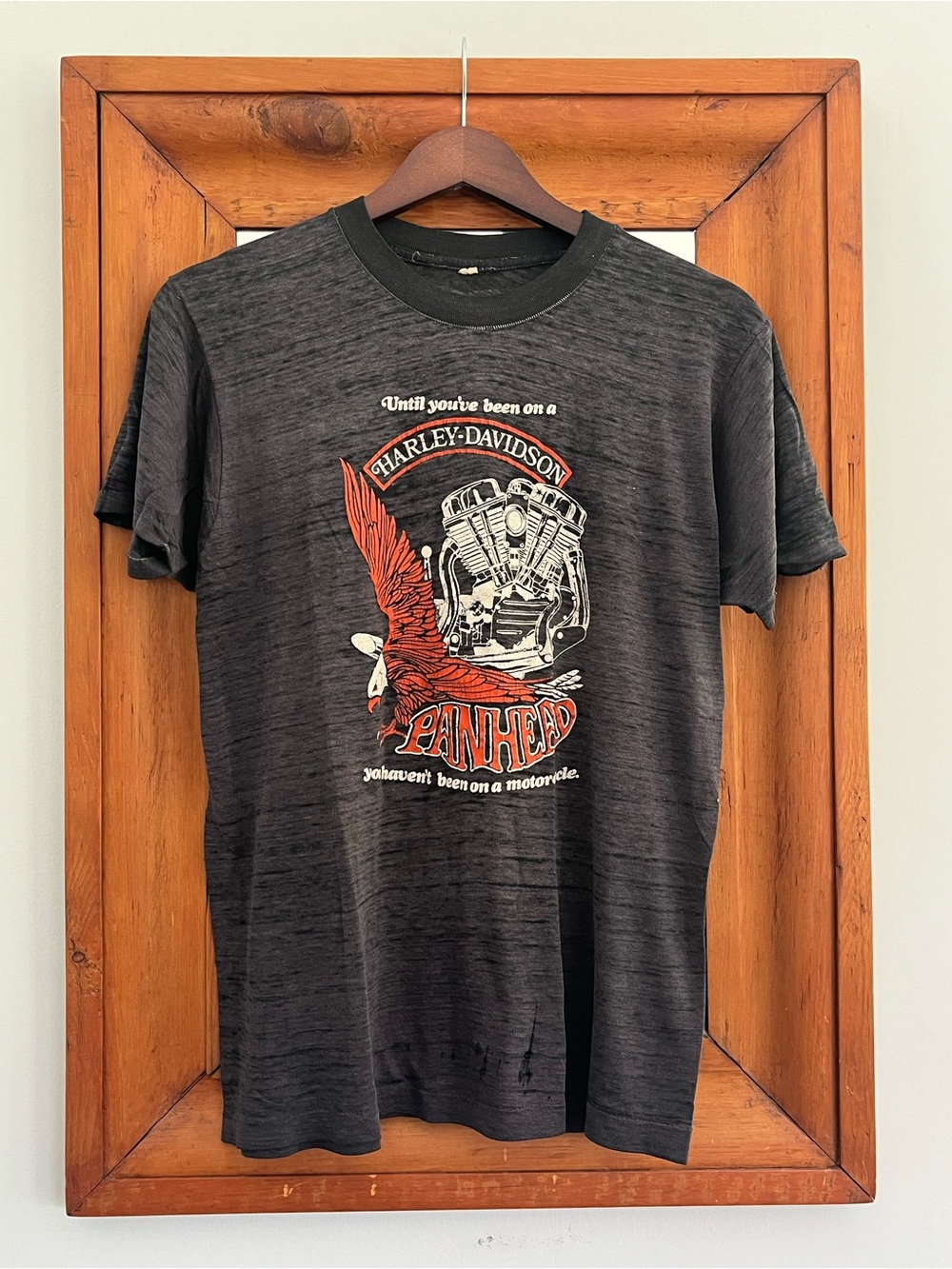 1970s Vintage Harley-Davidson Panhead Eagle Tee